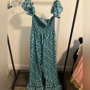 Flare bottom jumpsuit